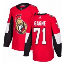 Youth Adidas Ottawa Senators 71 Gabriel Gagne Authentic Red Home NHL Jersey 
