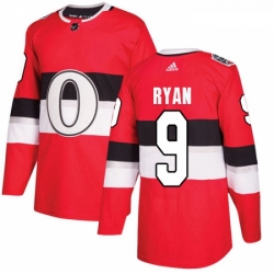 Youth Adidas Ottawa Senators 9 Bobby Ryan Authentic Red 2017 100 Classic NHL Jersey 