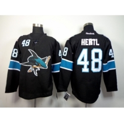 NHL San Jose Sharks #48 hertl black jerseys(2014 new)