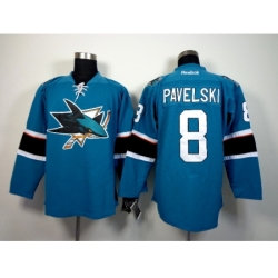NHL San Jose Sharks #8 Pavelski 2015 Winter Classic Blue Jerseys