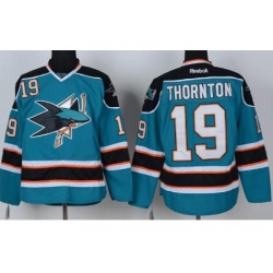 San Jose Sharks 19 Joe Thornton Green NHL Jersey