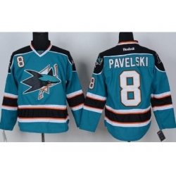 San Jose Sharks 8 Joe Pavelski Green NHL Jerseys