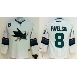 San Jose Sharks 8 Joe Pavelski White NHL Hockey Jersey New Style
