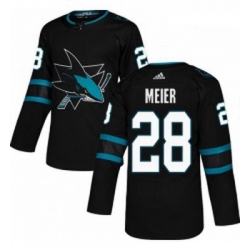 Youth Adidas San Jose Sharks 28 Timo Meier Premier Black Alternate NHL Jersey 