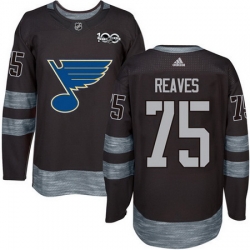 Blues #75 Ryan Reaves Black 1917 2017 100th Anniversary Stitched NHL Jersey