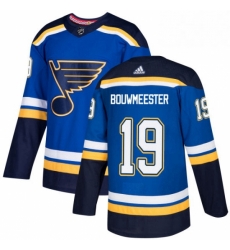 Mens Adidas St Louis Blues 19 Jay Bouwmeester Authentic Royal Blue Home NHL Jersey 