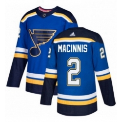 Mens Adidas St Louis Blues 2 Al Macinnis Authentic Royal Blue Home NHL Jersey 
