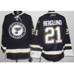 St. Louis Blues 21 Patrik Berglund Dark Blue NHL Jersey