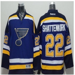 St Louis Blues #22 Kevin Shattenkirk Light Blue Home Stitched NHL Jersey