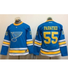 Blues #55 Colton Parayko Light Blue 2017 Winter Classic Womens Stitched NHL Jersey