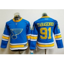 Blues #91 Vladimir Tarasenko Light Blue 2017 Winter Classic Womens Stitched NHL Jersey