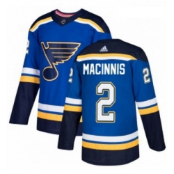 Youth Adidas St Louis Blues 2 Al Macinnis Authentic Royal Blue Home NHL Jersey 