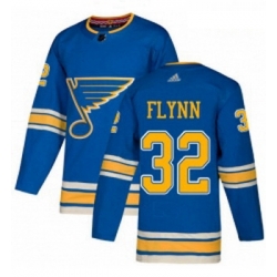 Youth Adidas St Louis Blues 32 Brian Flynn Authentic Navy Blue Alternate NHL Jersey 