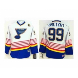 Youth NHL Jerseys St. Louis Blues #99 Gretzky white