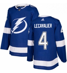 Mens Adidas Tampa Bay Lightning 4 Vincent Lecavalier Premier Royal Blue Home NHL Jersey 