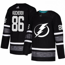 Mens Adidas Tampa Bay Lightning 86 Nikita Kucherov Black 2019 All Star Game Parley Authentic Stitched NHL Jersey 