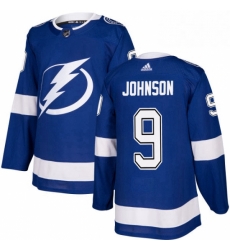Mens Adidas Tampa Bay Lightning 9 Tyler Johnson Premier Royal Blue Home NHL Jersey 