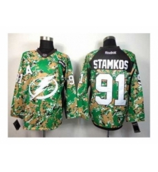 NHL Jerseys Tampa Bay Lightning #91 Stamkos camo[patch A]