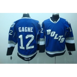 Tampa Bay Lightning 12 Gagne blue  jerseys bolts 2011