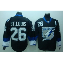 Tampa Bay Lightning 26 St.Louis Black Jerseys With A patch