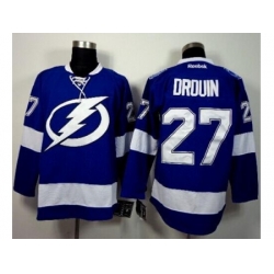 Tampa Bay Lightning #27 Jonathan Drouin Blue Stitched NHL Jersey