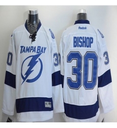 Tampa Bay Lightning #30 Ben Bishop White Stitched NHL Jersey1