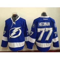 nhl jerseys tampa bay lightning #77 hedman blue