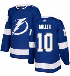 Youth Adidas Tampa Bay Lightning 10 JT Miller Authentic Royal Blue Home NHL Jerse