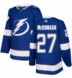 Youth Adidas Tampa Bay Lightning 27 Ryan McDonagh Authentic Royal Blue Home NHL Jersey 