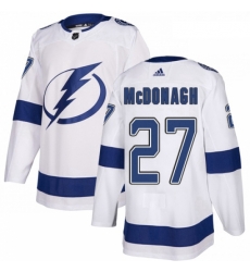 Youth Adidas Tampa Bay Lightning 27 Ryan McDonagh Authentic White Away NHL Jersey 