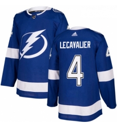 Youth Adidas Tampa Bay Lightning 4 Vincent Lecavalier Authentic Royal Blue Home NHL Jersey 