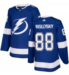 Youth Adidas Tampa Bay Lightning 88 Andrei Vasilevskiy Authentic Royal Blue Home NHL Jersey 
