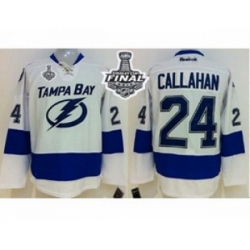 youth nhl jerseys tampa bay lightning #24 callahan white[2015 stanley cup]