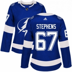 Womens Adidas Tampa Bay Lightning 67 Mitchell Stephens Authentic Royal Blue Home NHL Jersey 