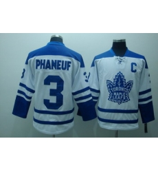 ICE Hockey Jerseys Pittaburgh Toronto Maple Leafs 3 Phaneuf white Jerseys C patch