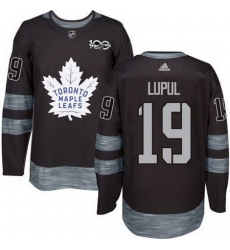 Maple Leafs #19 Joffrey Lupul Black 1917 2017 100th Anniversary Stitched NHL Jersey