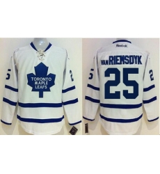 Maple Leafs #25 James Van Riemsdyk White Stitched NHL Jersey