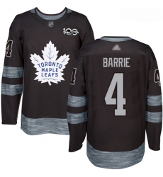 Maple Leafs #4 Tyson Barrie Black 1917 2017 100th Anniversary Stitched Hockey Jersey
