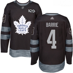 Maple Leafs #4 Tyson Barrie Black 1917 2017 100th Anniversary Stitched Hockey Jersey