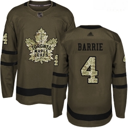 Maple Leafs #4 Tyson Barrie Green Salute to Service Stitched Hockey Jersey
