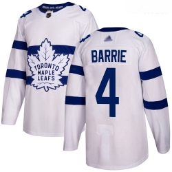 Maple Leafs #4 Tyson Barrie White Authentic 2018 Stadium Series Stitched Hockey Jersey