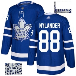 Maple Leafs 88 William Nylander Blue Home Authentic Fashion Gold Stitched Hockey Jersey
