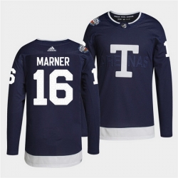 Men Toronto Maple Leafs 16 Mitchell Marner 2022 Heritage Classic Navy Stitched jersey