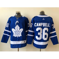 Men Toronto Maple Leafs Jack Campbell 36 Blue Alternate NHL Jersey