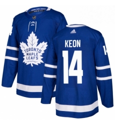 Mens Adidas Toronto Maple Leafs 14 Dave Keon Premier Royal Blue Home NHL Jersey 