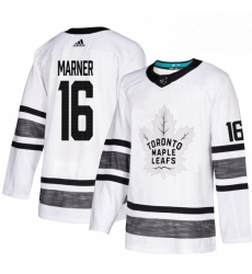 Mens Adidas Toronto Maple Leafs 16 Mitchell Marner White 2019 All Star Game Parley Authentic Stitched NHL Jersey 