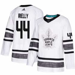 Mens Adidas Toronto Maple Leafs 44 Morgan Rielly White 2019 All Star Game Parley Authentic Stitched NHL Jersey 