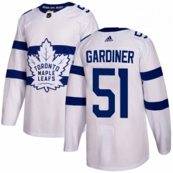 Mens Adidas Toronto Maple Leafs 51 Jake Gardiner Authentic White 2018 Stadium Series NHL Jersey 