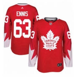 Mens Adidas Toronto Maple Leafs 63 Tyler Ennis Authentic Red Alternate NHL Jersey 