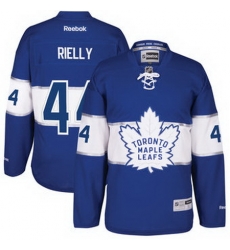 Mens Toronto Maple Leafs Morgan Rielly Reebok Blue 2017 Centennial Classic Premier Player Jersey